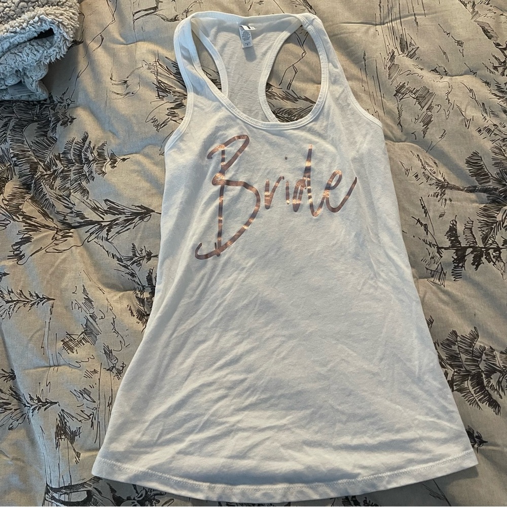 White Bride Tank Top